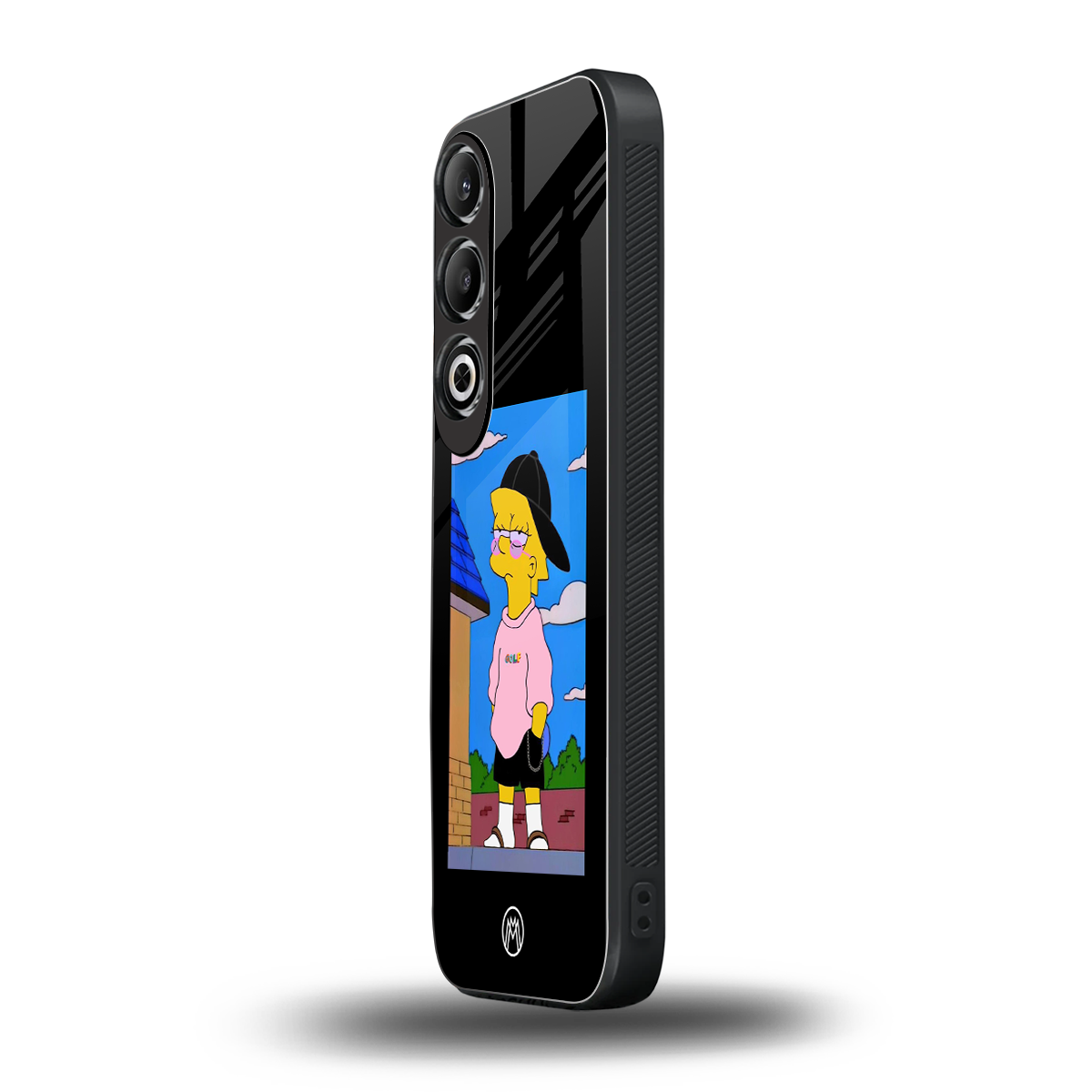 lisa simpson back phone cover | glass case for oneplus nord ce 4