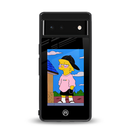 lisa simpson back phone cover | glass case for Google Pixel 6A