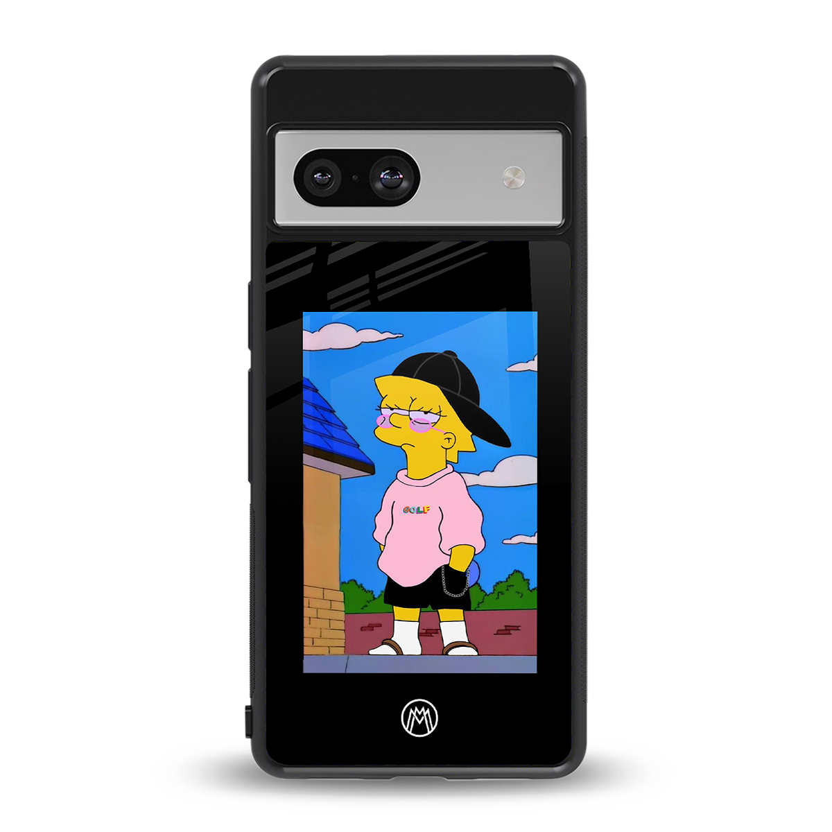 lisa simpson back phone cover | glass case for Google Pixel 7