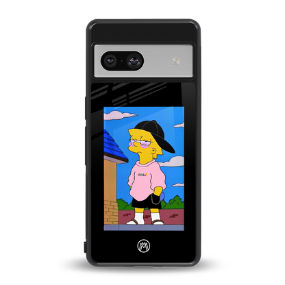 lisa simpson back phone cover | glass case for Google Pixel 7