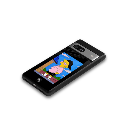 lisa simpson back phone cover | glass case for Google Pixel 7
