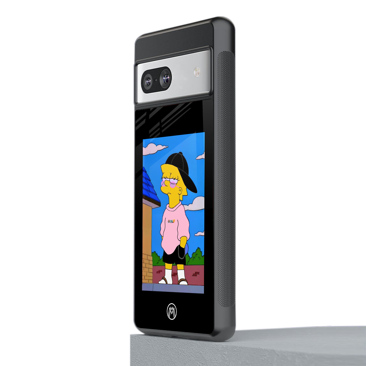 lisa simpson back phone cover | glass case for Google Pixel 7A