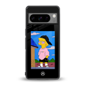 lisa simpson back phone cover | glass case for google pixel 8 pro