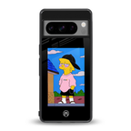 lisa simpson back phone cover | glass case for google pixel 8 pro