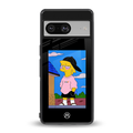 lisa simpson back phone cover | glass case for Google Pixel 8