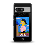 lisa simpson back phone cover | glass case for Google Pixel 8