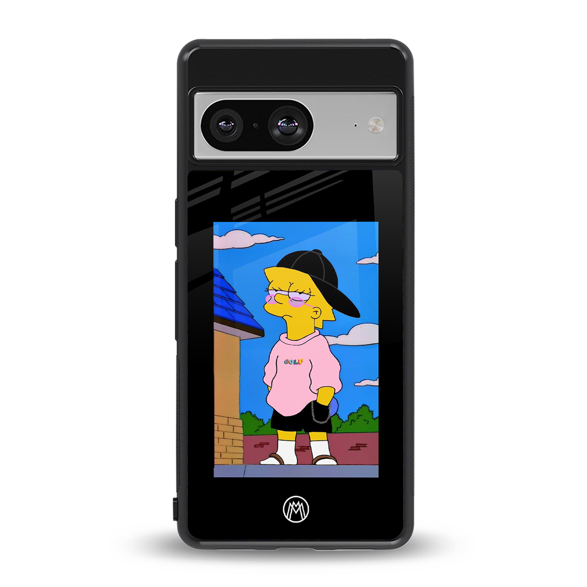 lisa simpson back phone cover | glass case for Google Pixel 8