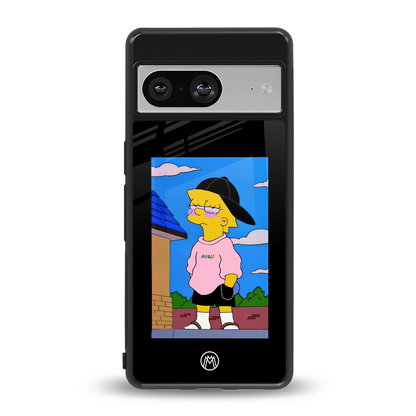 lisa simpson back phone cover | glass case for Google Pixel 8