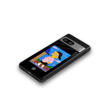 lisa simpson back phone cover | glass case for Google Pixel 8