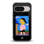 lisa simpson back phone cover | glass case for google pixel 9