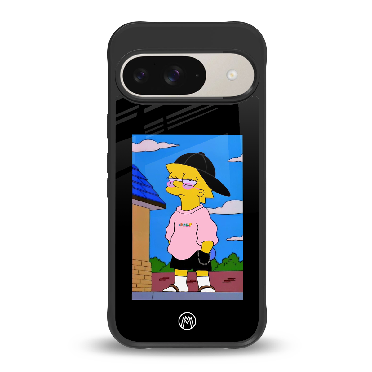 lisa simpson back phone cover | glass case for google pixel 9