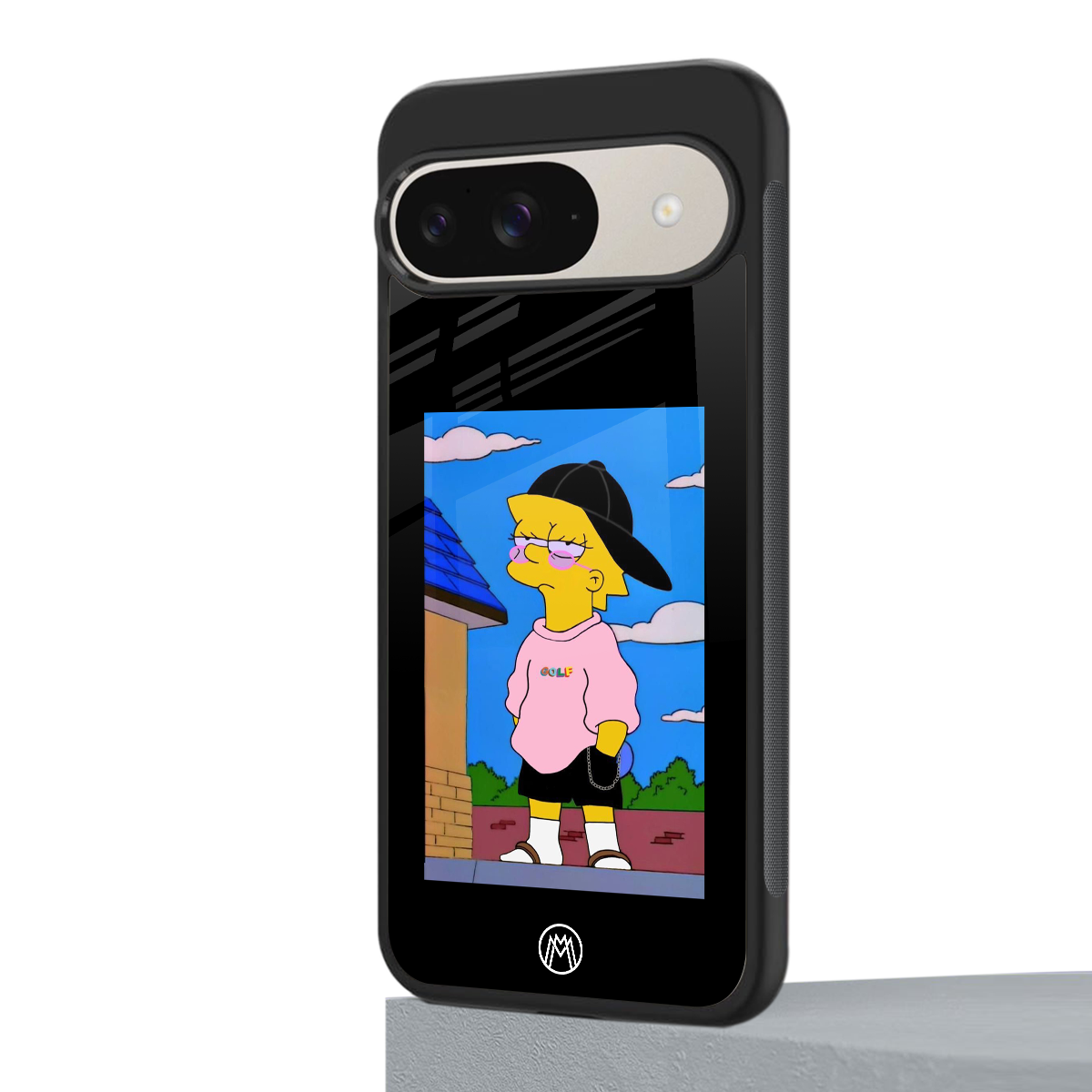 lisa simpson back phone cover | glass case for google pixel 9