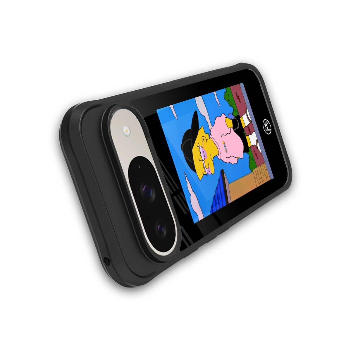 lisa simpson back phone cover | glass case for google pixel 9