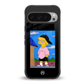 lisa simpson back phone cover | glass case for google pixel 9 pro