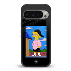 lisa simpson back phone cover | glass case for google pixel 9 pro
