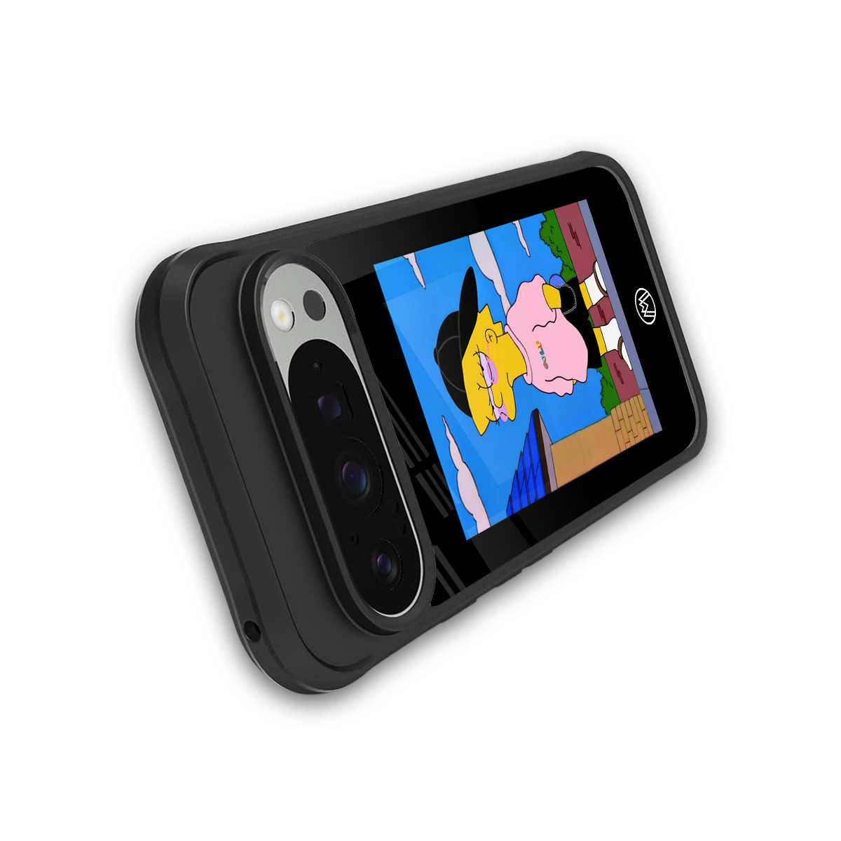 lisa simpson back phone cover | glass case for google pixel 9 pro xl