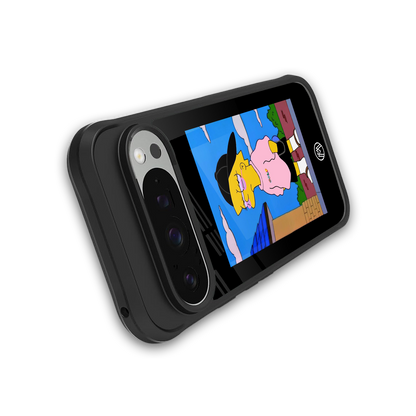 lisa simpson back phone cover | glass case for google pixel 9 pro xl