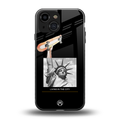 living in the city back phone cover | glass case for iphone 13 mini