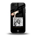 living in the city back phone cover | glass case for iphone 15