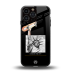 living in the city back phone cover | glass case for iphone 16 pro max