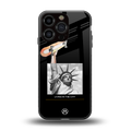 living in the city back phone cover | glass case for iphone 16 pro
