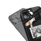 living in the city back phone cover | glass case for iphone 16 pro