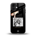 living in the city back phone cover | glass case for iphone 16