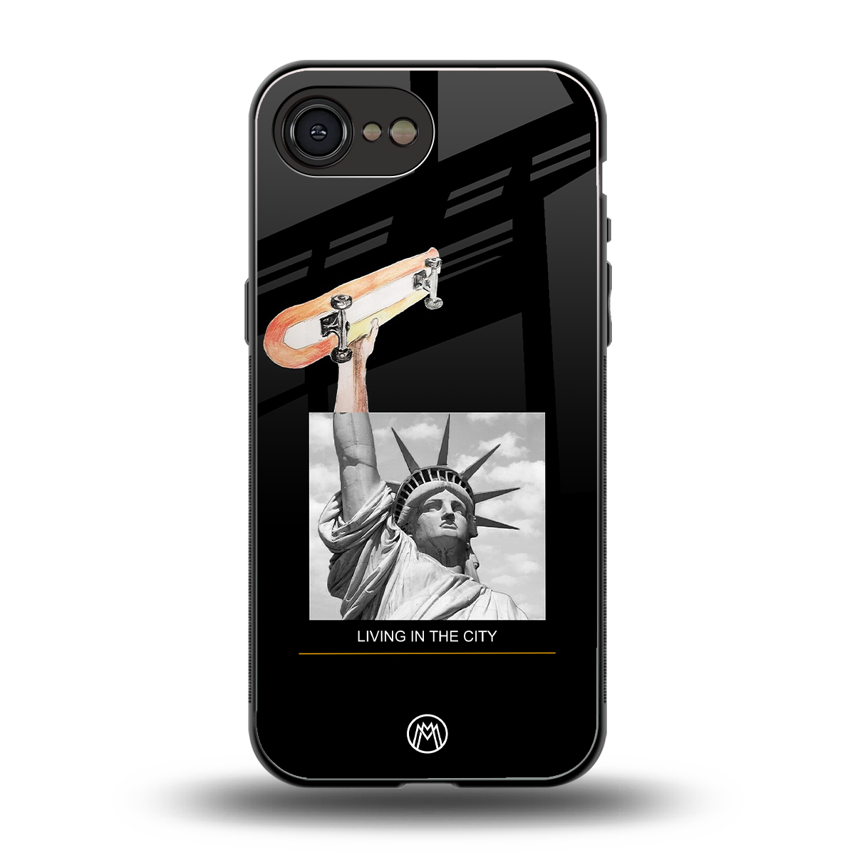 living in the city back phone cover | glass case for iphone 16e