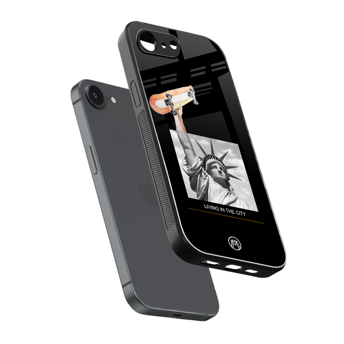 living in the city back phone cover | glass case for iphone 16e