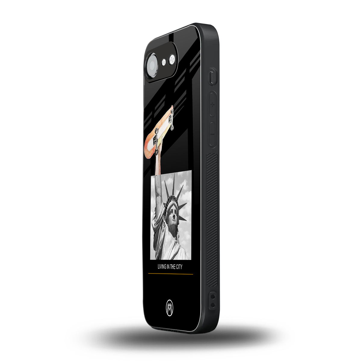 living in the city back phone cover | glass case for iphone 16e