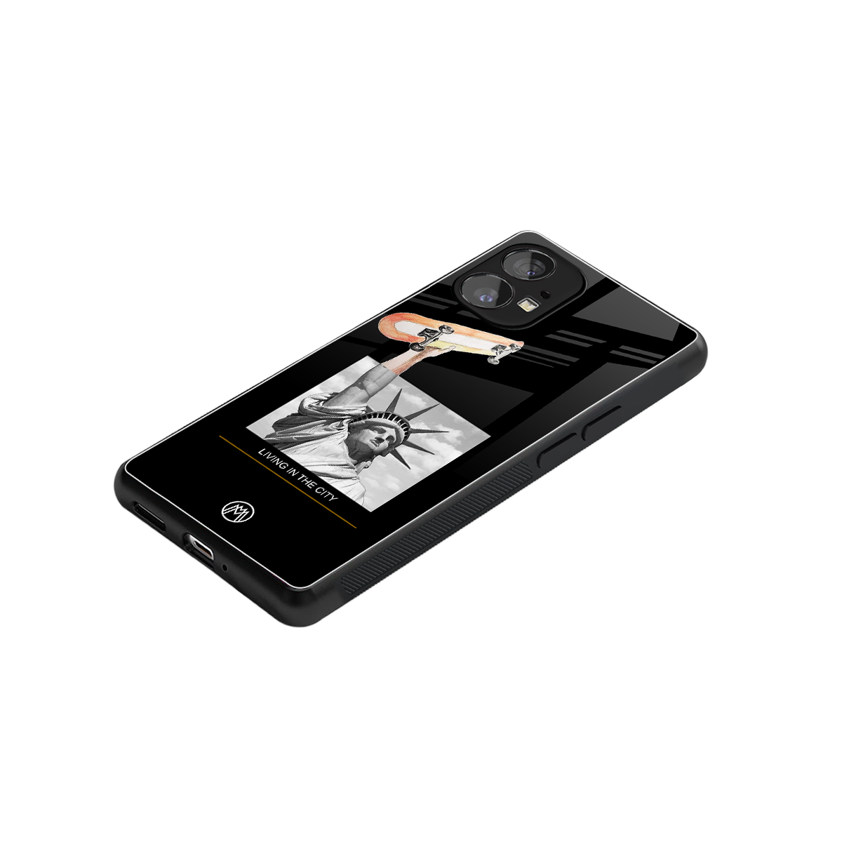 living in the city back phone cover | glass case for nothing phone 1