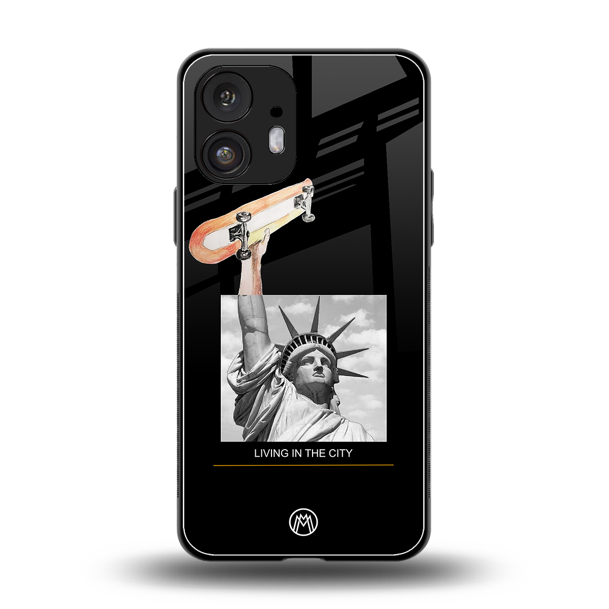 living in the city back phone cover | glass case for nothing phone 2