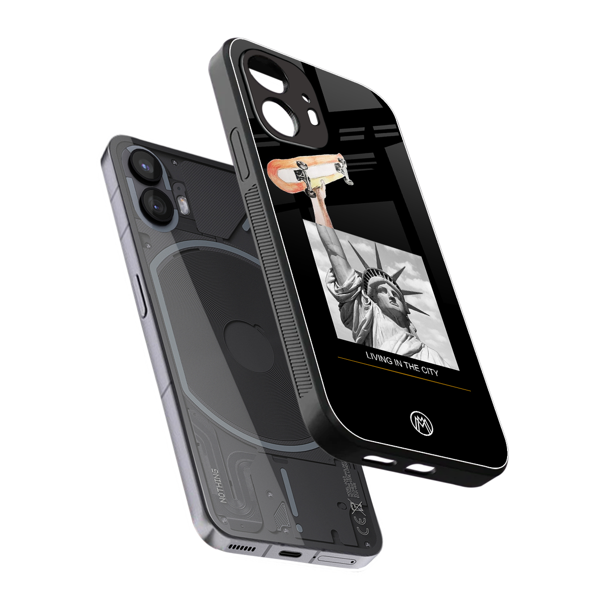 living in the city back phone cover | glass case for nothing phone 2