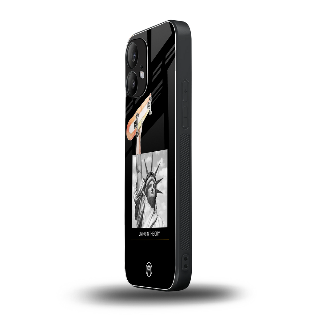 living in the city back phone cover | glass case for nothing phone 2