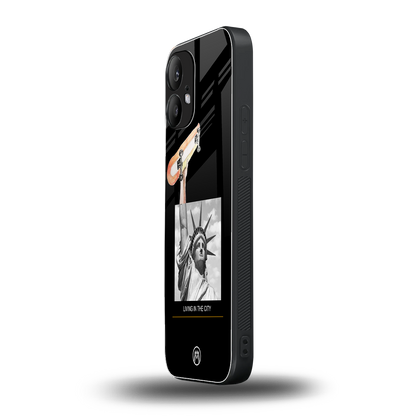 living in the city back phone cover | glass case for nothing phone 2