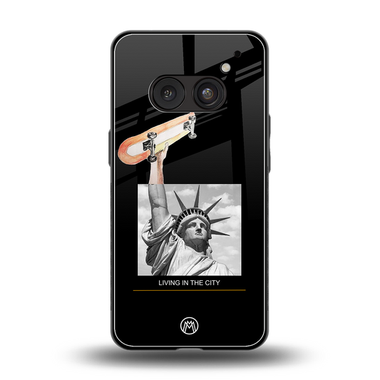 living in the city back phone cover | glass case for nothing phone 2a