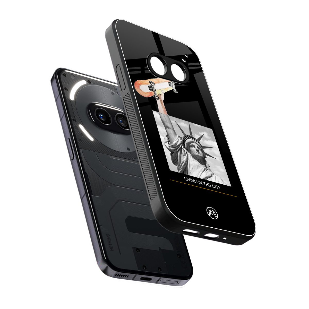 living in the city back phone cover | glass case for nothing phone 2a