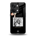 living in the city back phone cover | glass case for oneplus nord 3