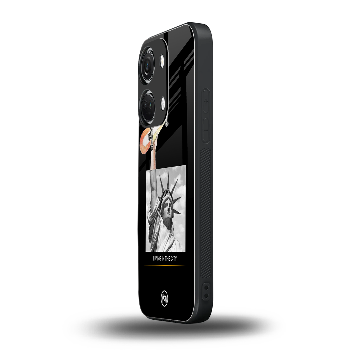 living in the city back phone cover | glass case for oneplus nord 3