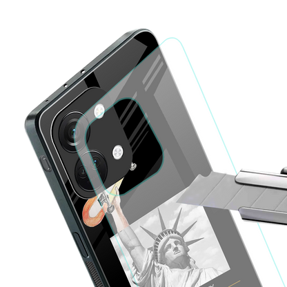 living in the city back phone cover | glass case for oneplus nord 3