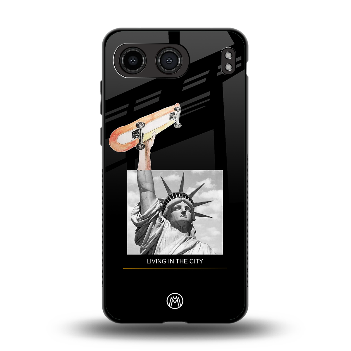 living in the city back phone cover | glass case for oneplus nord 4