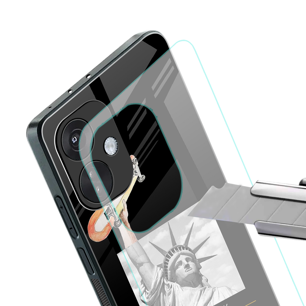 living in the city back phone cover | glass case for oneplus nord ce 3