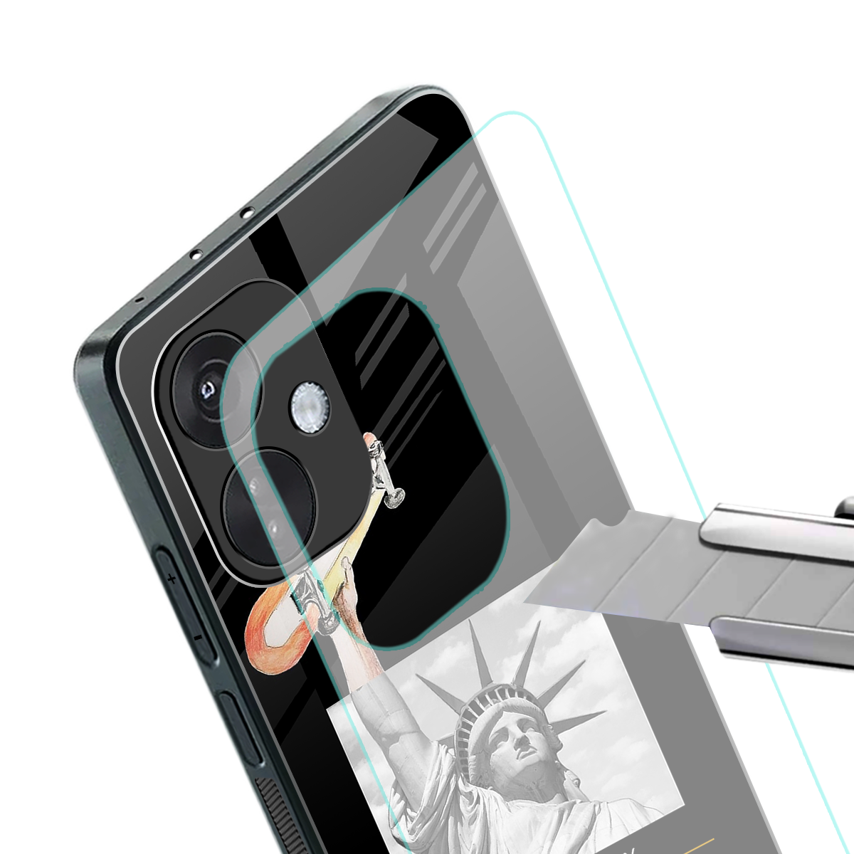 living in the city back phone cover | glass case for oneplus nord ce 3