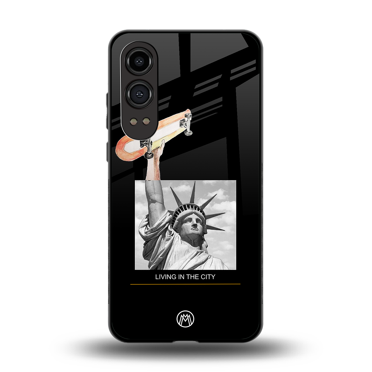 living in the city back phone cover | glass case for oneplus nord ce 4 lite