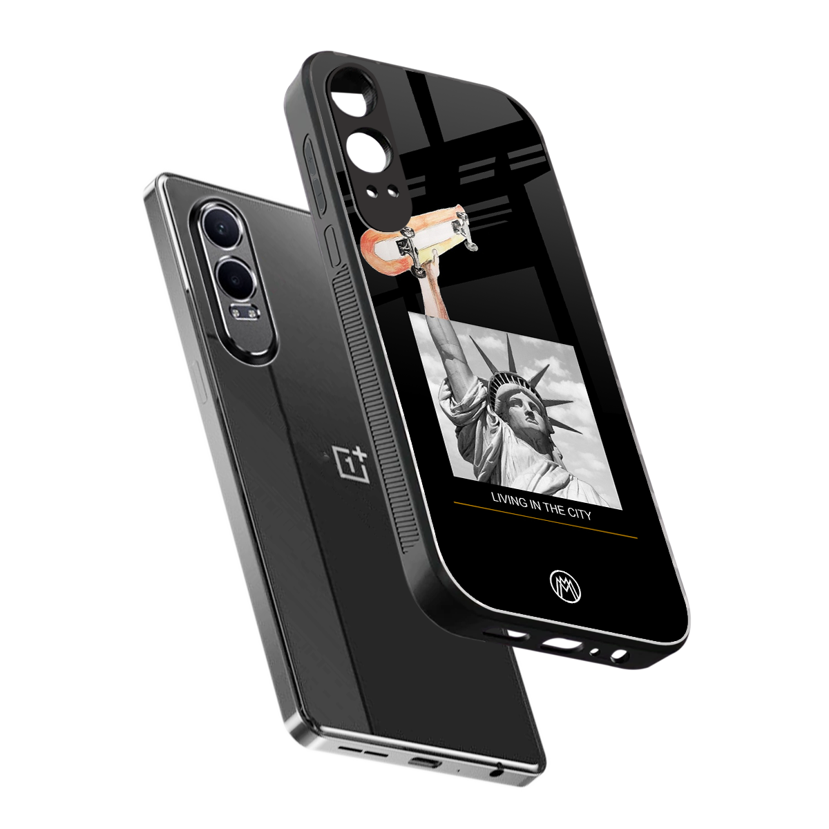 living in the city back phone cover | glass case for oneplus nord ce 4 lite