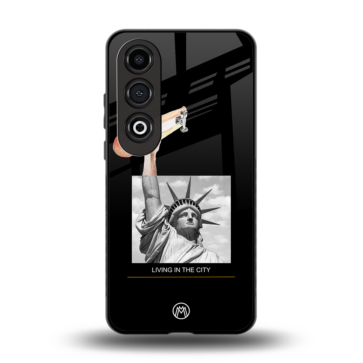 living in the city back phone cover | glass case for oneplus nord ce 4