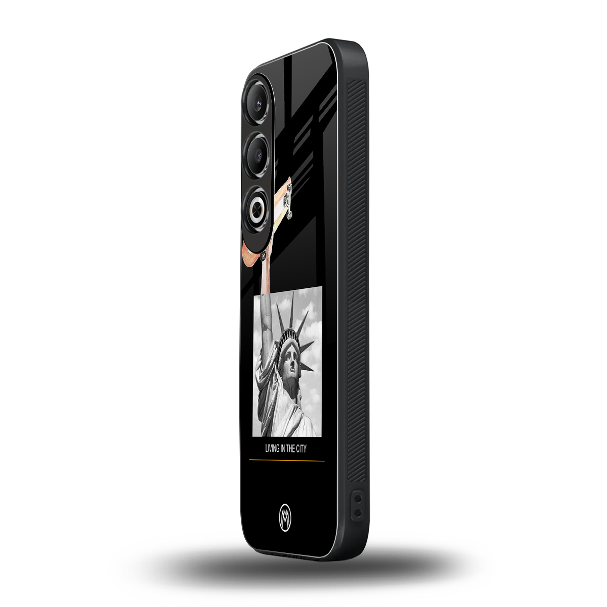 living in the city back phone cover | glass case for oneplus nord ce 4