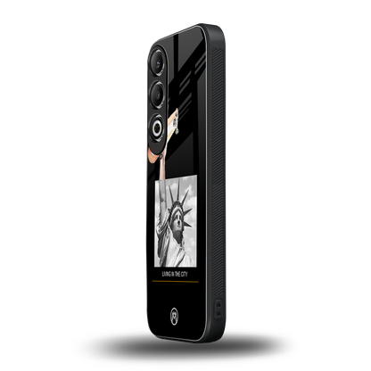 living in the city back phone cover | glass case for oneplus nord ce 4