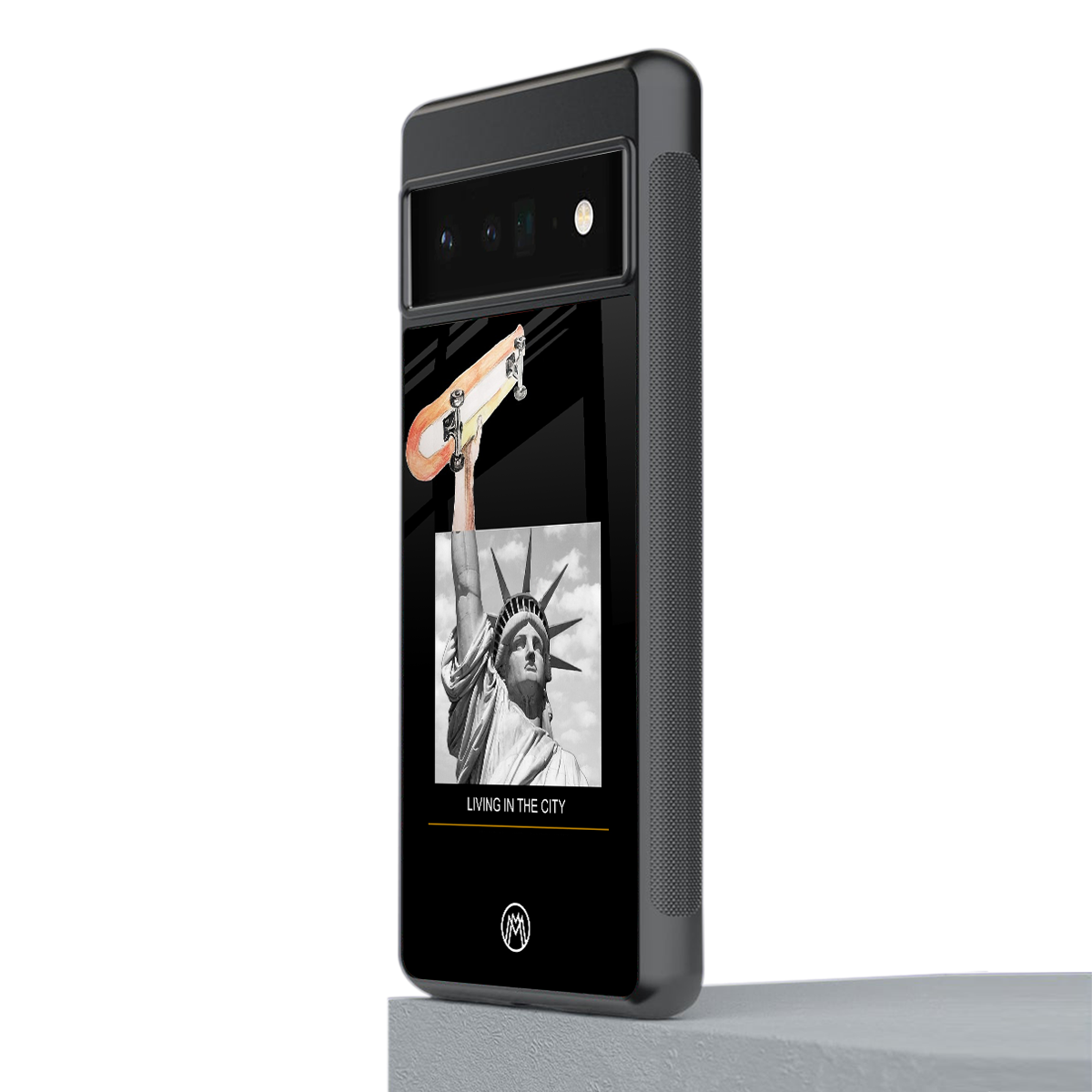 living in the city back phone cover | glass case for google pixel 6 pro