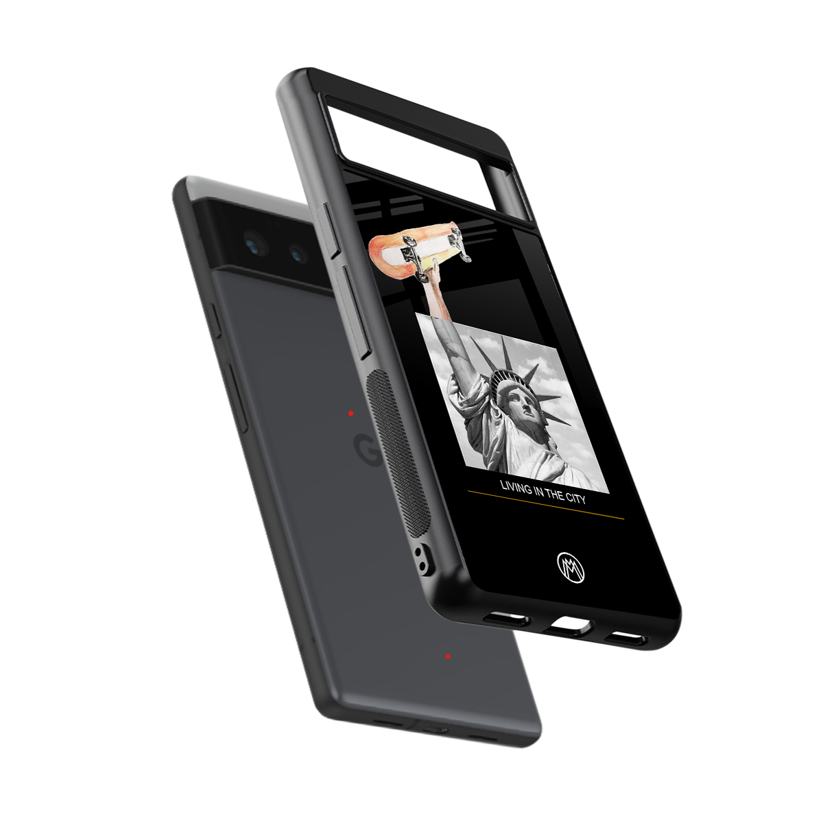 living in the city back phone cover | glass case for google pixel 6